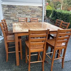 Counter Height Table With 8 Chairs 