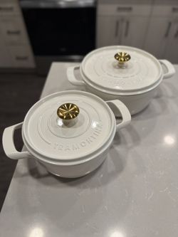 ($60 for both together!) Tramontina 4-Qt & 6-Qt Enameled Cast Iron Dutch Oven Set