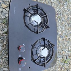 Suburban RV Gas Cooktop Two Burner Drop-In Style
