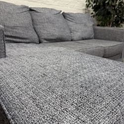 Gray Sectional Couch Reversible Chaise (Free Drop-Off)