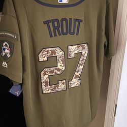 Angels Jersey Trout Salute To Service for Sale in Orange, CA - OfferUp