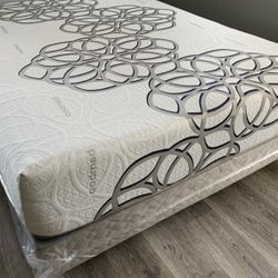 Full Size Sky Comfort Bamboo Cool Memoryfoam Matresandboxspring 