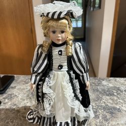 Vintage Porcelain Doll 