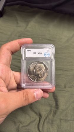 1974 Eisenhower Dollar ICG MS66 Graded