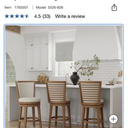 Tarryn Counter Height Swivel Stool (1)