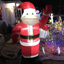 6ft Christmas Inflatables Santa Claus