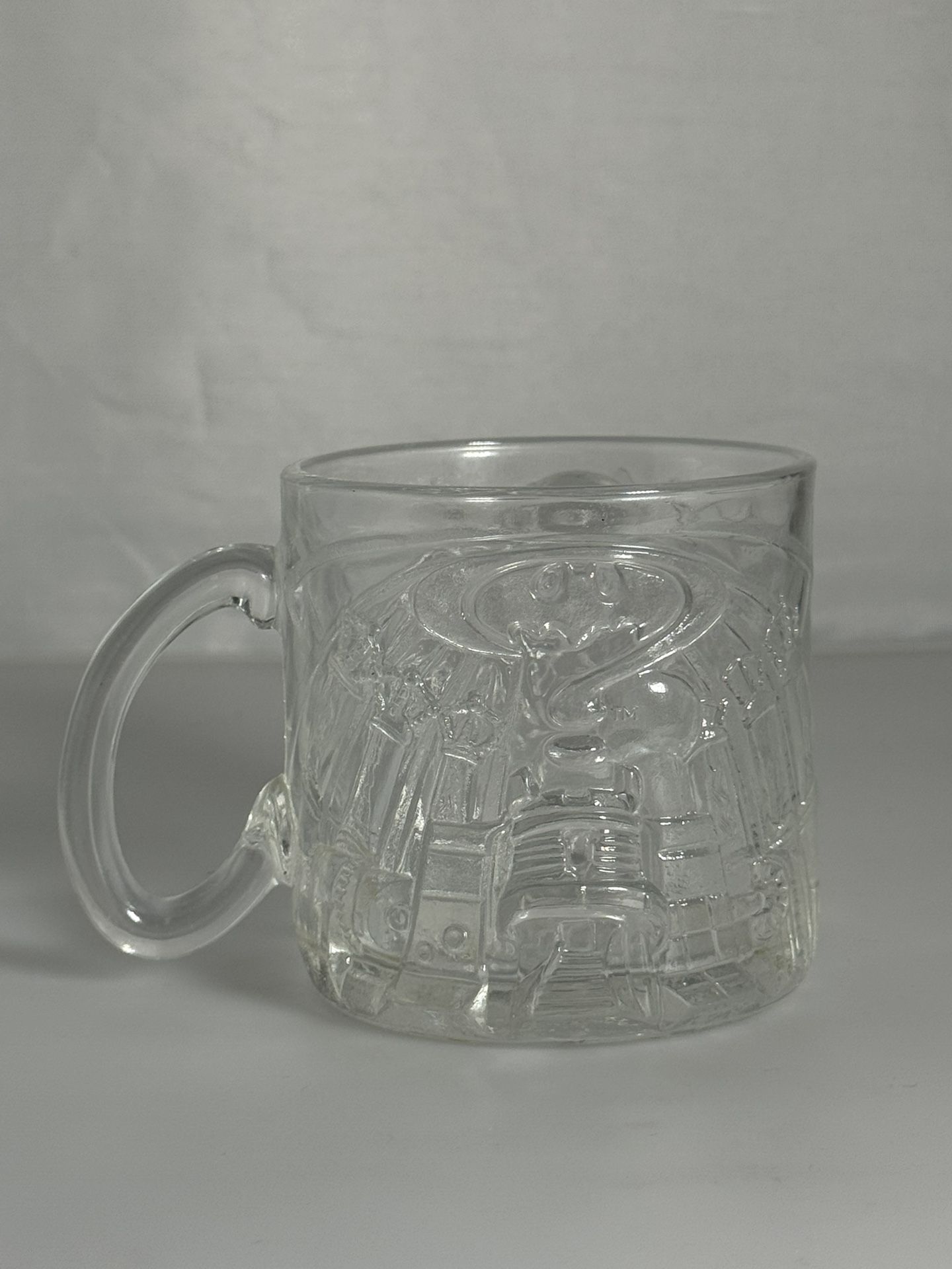 Mcdonalds 1995 3D Batman Forever The Riddler Glass Coffee Mug Cup DC Comics