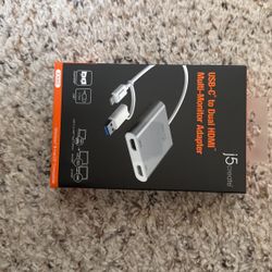j5create USB-C to Dual HDMI Multi-Monitor Adapter