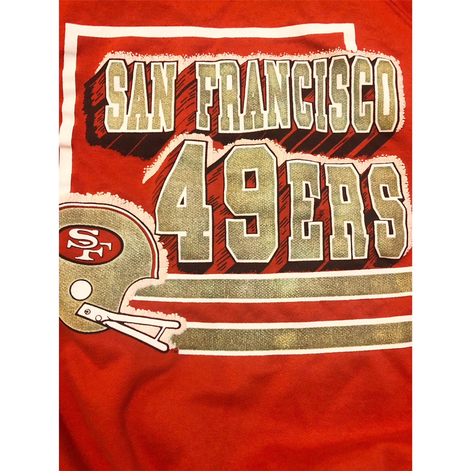 VINTAGE TRENCH NFL SAN FRANCISCO 49ERS CREWNECK SWEATSHIRT SWEATER for ...