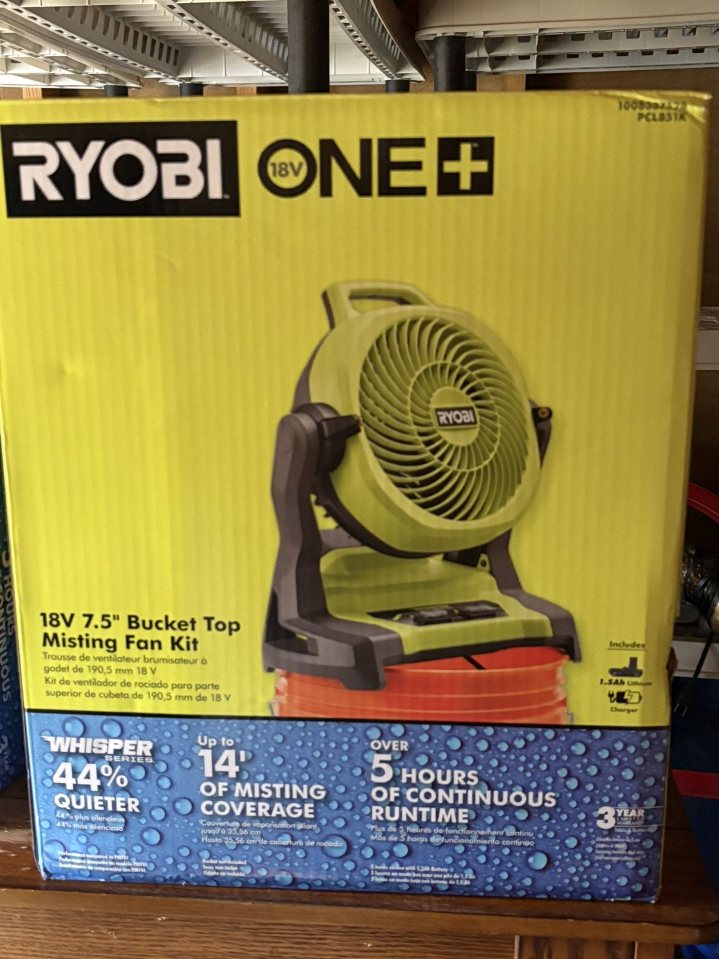 RYOBI ONE Hybrid Whisper with Battery / Charger