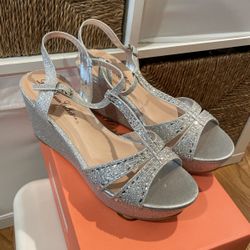 New Shiny Platform Shoes Size 8