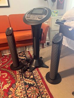 Karaoke Machine with Tower Speakers and Microphone