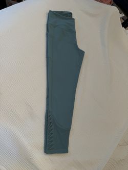 Victoria Sport Green High Rise Mesh Detail Leggings Size Large
