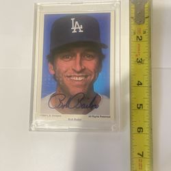 Oversize Bob Bailor Sports Card