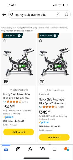 Marcy Club Revolution Bike Cycle Trainer