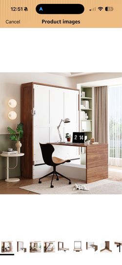 Murphy bed, like new with mattress included.