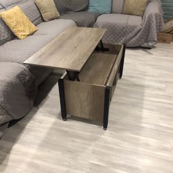 Coffee Table Opens Closes And Storage Couch Table 