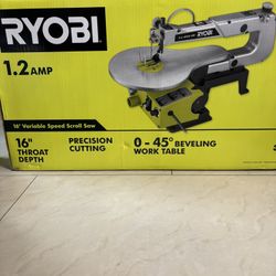 RYOBI 1.2amp  16” Scroll Saw   NEW