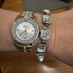 Sterling Silver And Bling Bracelet 