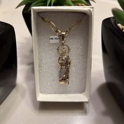 10k Real Gold Chain Pendant is Mexican Top Gold pure Quality Chain is Top Italian Quality 16.84 Gram
