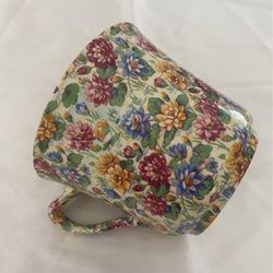 Chintz China From England, Very Large Cup, Vintage, Collectible, Antiques