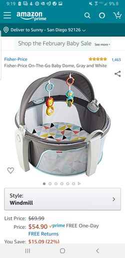 Baby Item-On the go Baby Dome almost new!!