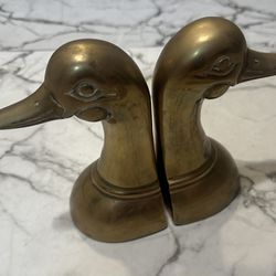 Vintage Brass Book Ends 1950s-60s