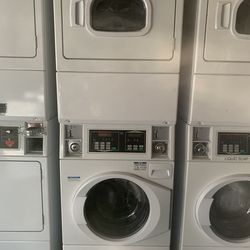 Combo washer and dryer gas commercial speed queen good condition 90 days warranty combo Lavadora y Secadora Comercial speed queen buenas condiciones 9