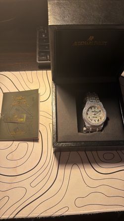 Iced Out Ap Bussdown Arabic Dial Watch