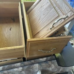 $10 A Drawer- Oak Cabinets And Drawers