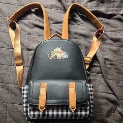Loungefly Disney Winnie the Pooh Gingham Mini Backpack Exclusive Picnic Plaid