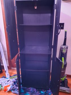 Black Pantry Cabinet