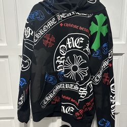 Chrome Heart Stencil Hoodie. Large.