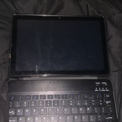 2 in 1 Tablet, 10 inch Android Tablet With Keyboard