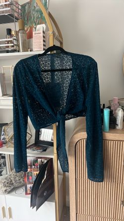 Teal 70’s inspired floral shirt - Large - Wild Fable
