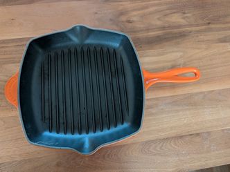 Le Creuset Signature Square Skillet Grill - Flame (Orange)