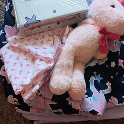 Unicorn Comforter Blankets Teddie Bundle