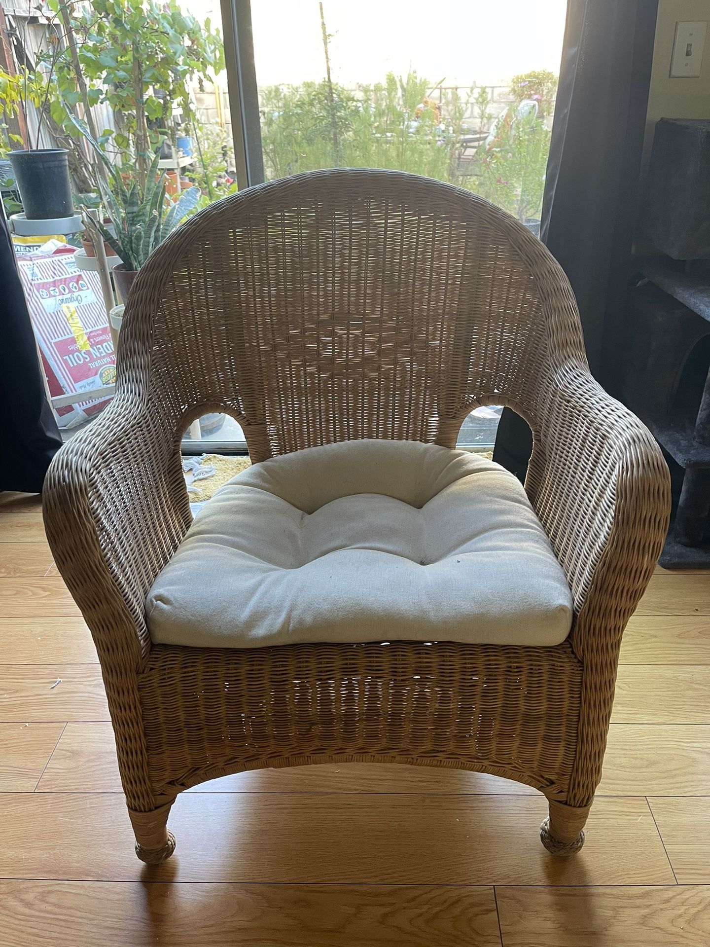 Wicker Chair with Cushion