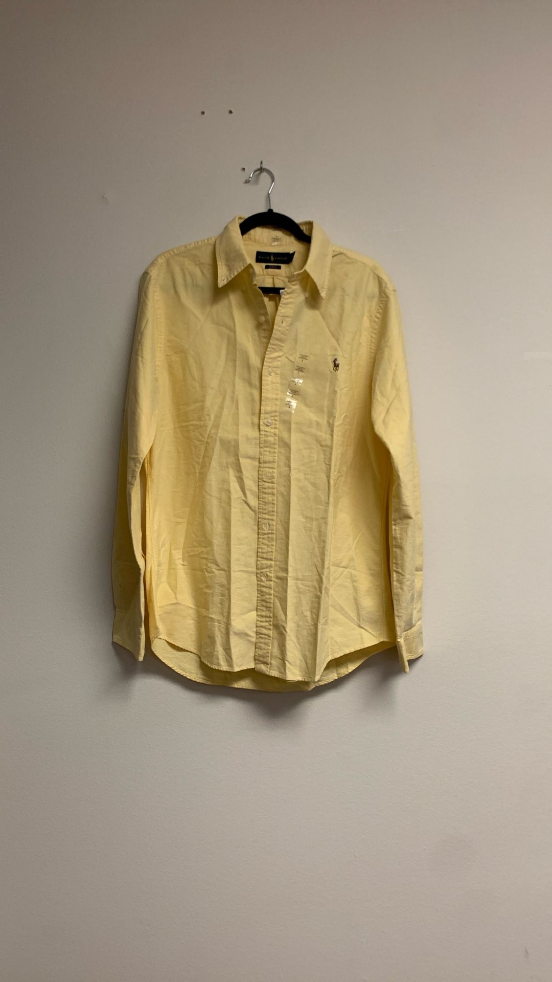 Polo Ralph Lauren Men’s Long Sleeve Oxford Shirt. Sz L. Yellow.