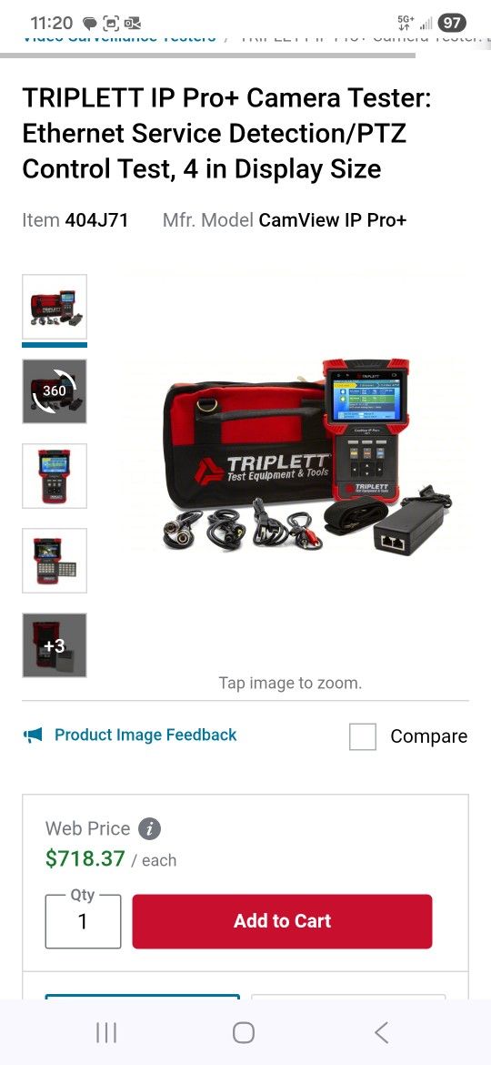 Triplett IP Camera Tester CAMVIEW IP PRO-D