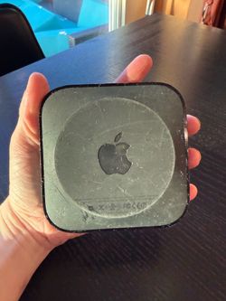 Apple Black Streaming Media Hub with Apple Logo