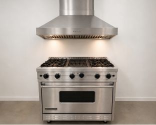 VIKING PROFESSIONAL-STYLE 36” GAS RANGE + 36” STAINLESS STEEL HOOD