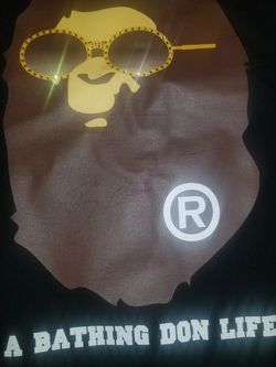 Bape Swarovski crystal big sean tee signed