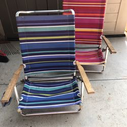 High Back Foldable Beach Chairs