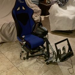 Thrustmaster opener wheeler driving seat.