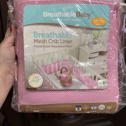 Baby Breathable Mesh Crib Liner