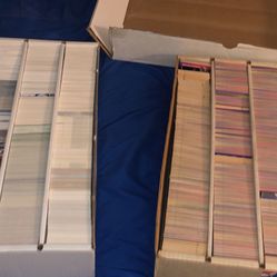 Baseball cards and NFL cards