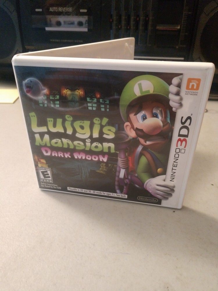 Brand New Luigi's Mansion Dark Moon 3DS Case And Cover Art Only NO GAME