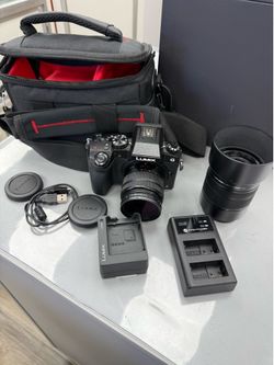 Lumex G- 4K Digital Canera with 14-42mm and 45-150mm Lenses, Chargers, Case