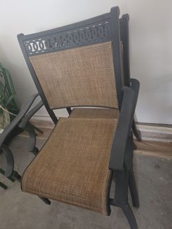2 Metal chairs good condition